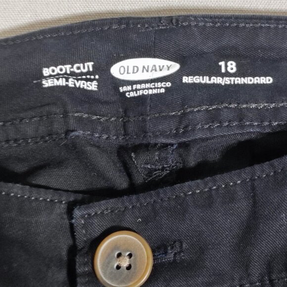 Old Navy Jeans Bootcut women's size 18 regular black - Picture 5 of 12